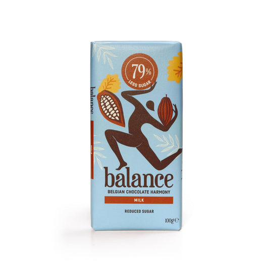 Belgische Schokolade mit 78% - 99% weniger Zucker 100g Tafel | Balance
