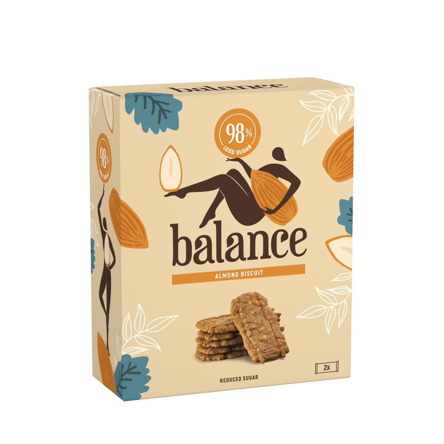 Traditionelle Mandel-Kekse ohne Zuckerzusatz 110g | Balance