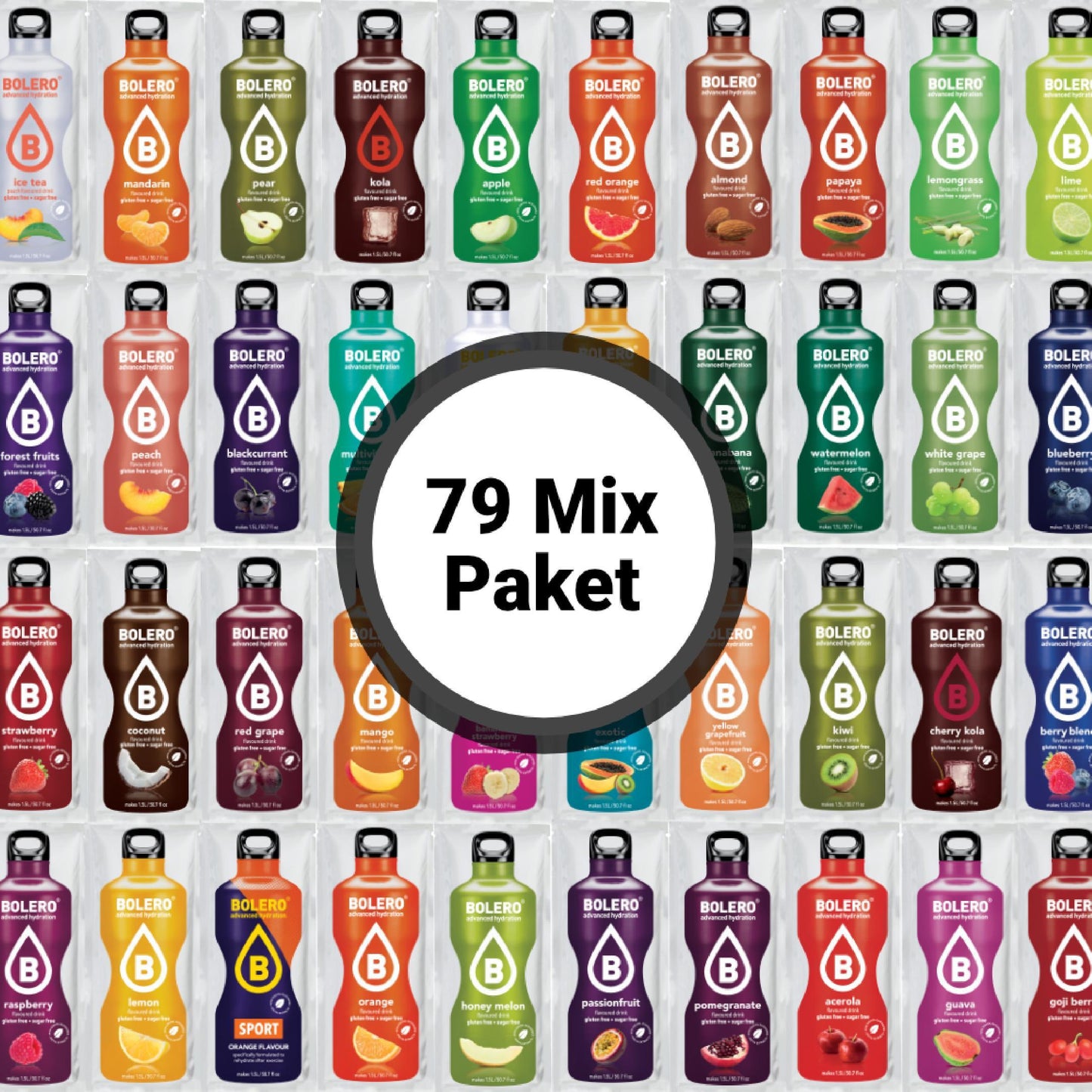 Drinks 74x 9g + 3x 8g + 1x 7g + 3x3g Mix-Pack 79 Sorten | Bolero