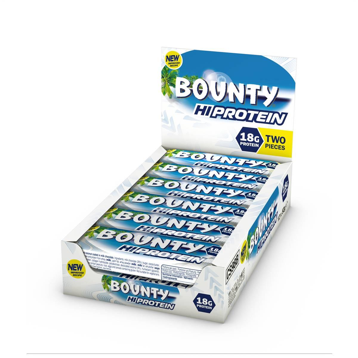Hi Protein Bar 12 x 52g Riegel | Bounty