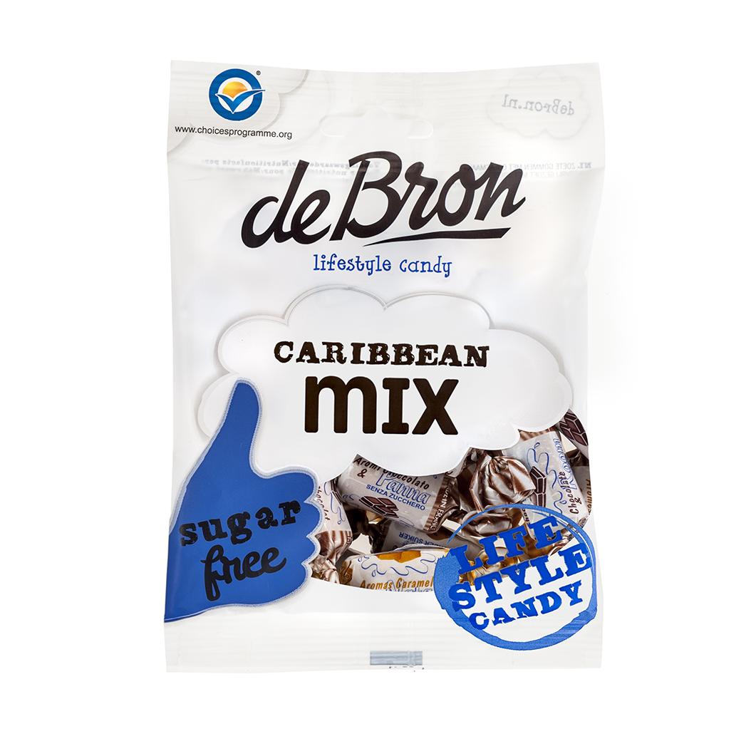 Zuckerfreie Caribbean Mix Toffees 90g Beutel | De Bron