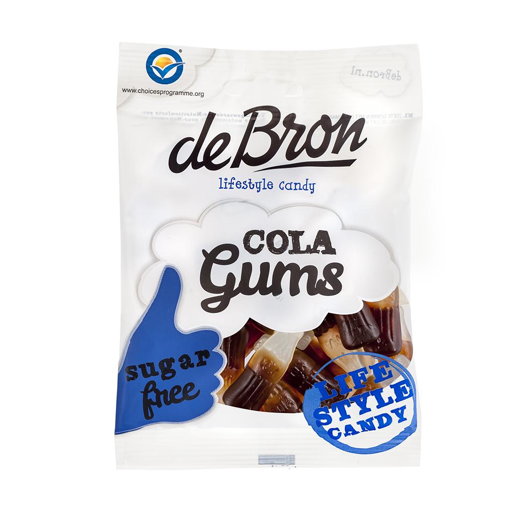Zuckerfreie Fruchtgummi Colaflaschen (Cola Gums) 100g Beutel | De Bron