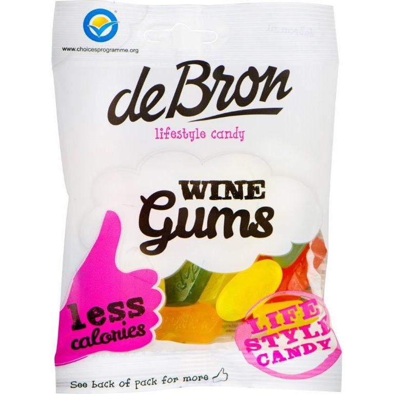 Zuckerfreie Fruchtgummi Wine Gums 100g Beutel | De Bron
