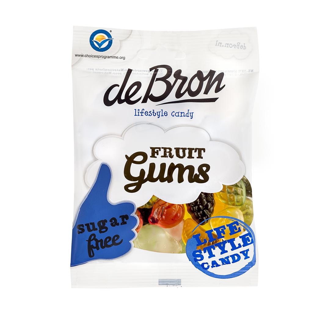 Zuckerfreies Fruchtgummi Mix (Fruit Gums) 100g Beutel | De Bron