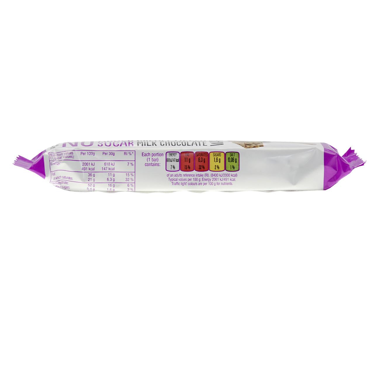 Cream Filled Milk Chocolate Wafer ohne Zuckerzusatz 30g | Diablo