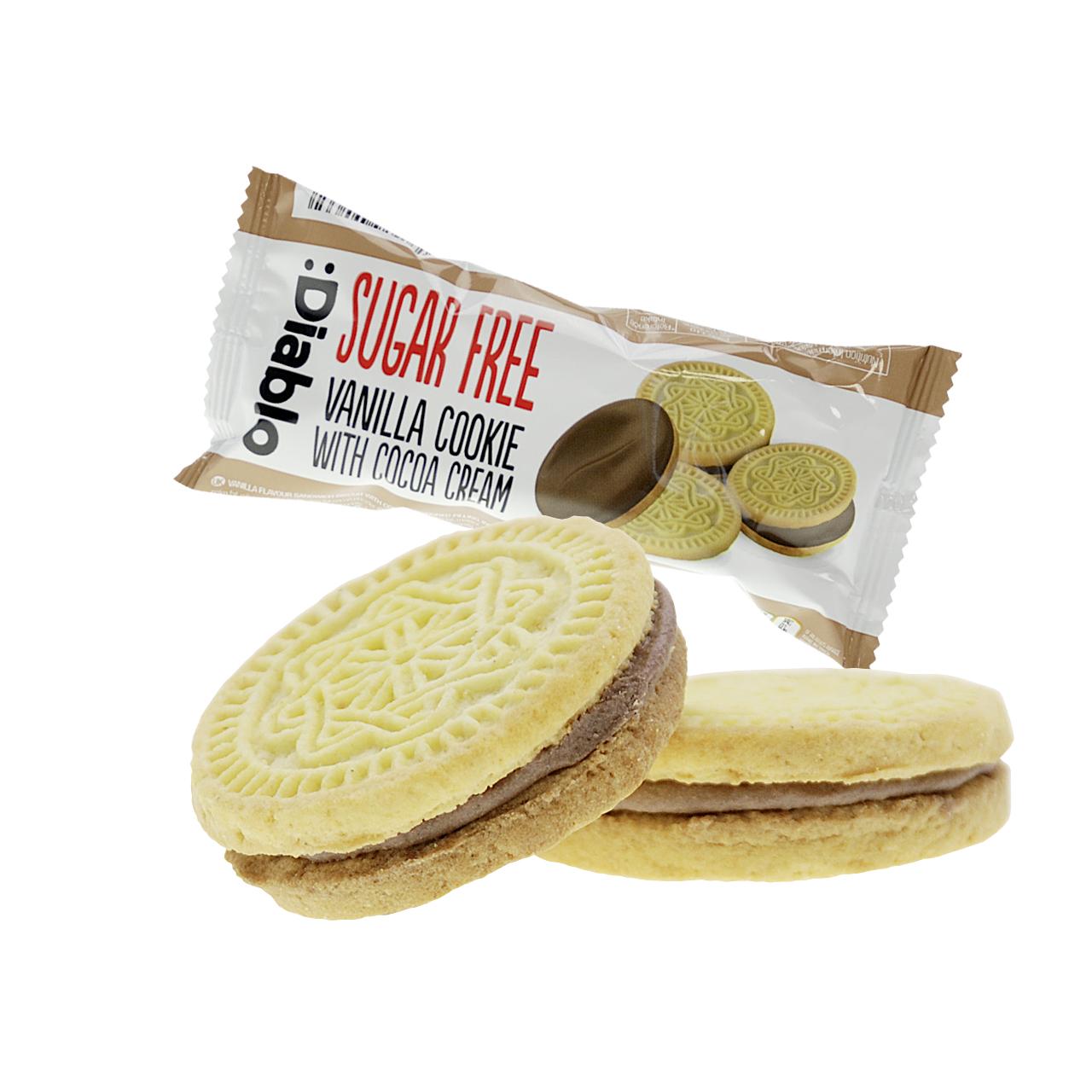 Zuckerfreie Cookies mit Füllung 44g | Diablo
