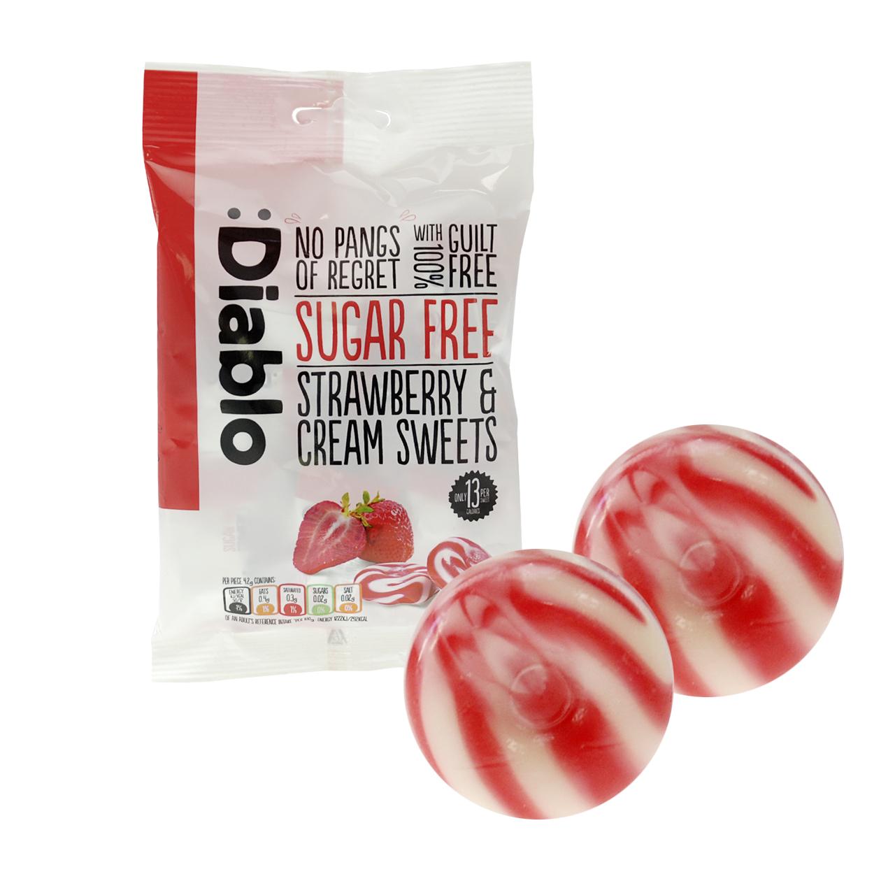 Zuckerfreie Sahne-Bonbons 75g Beutel | Diablo