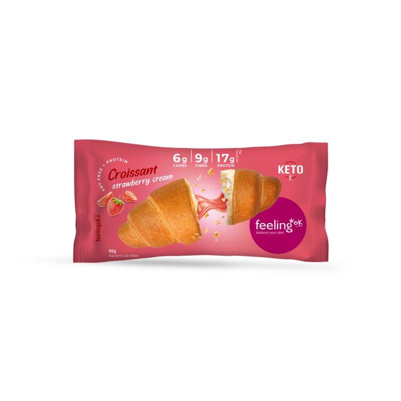 Croissant + Protein mit Füllung (26% Protein) 65g | Feeling OK