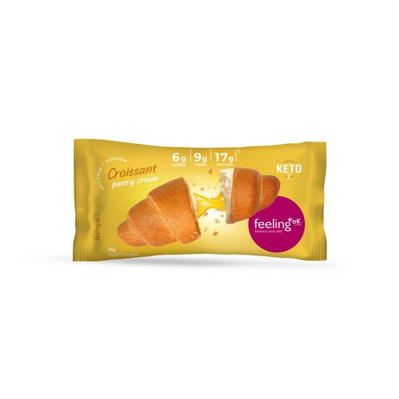 Croissant + Protein mit Füllung (26% Protein) 65g | Feeling OK
