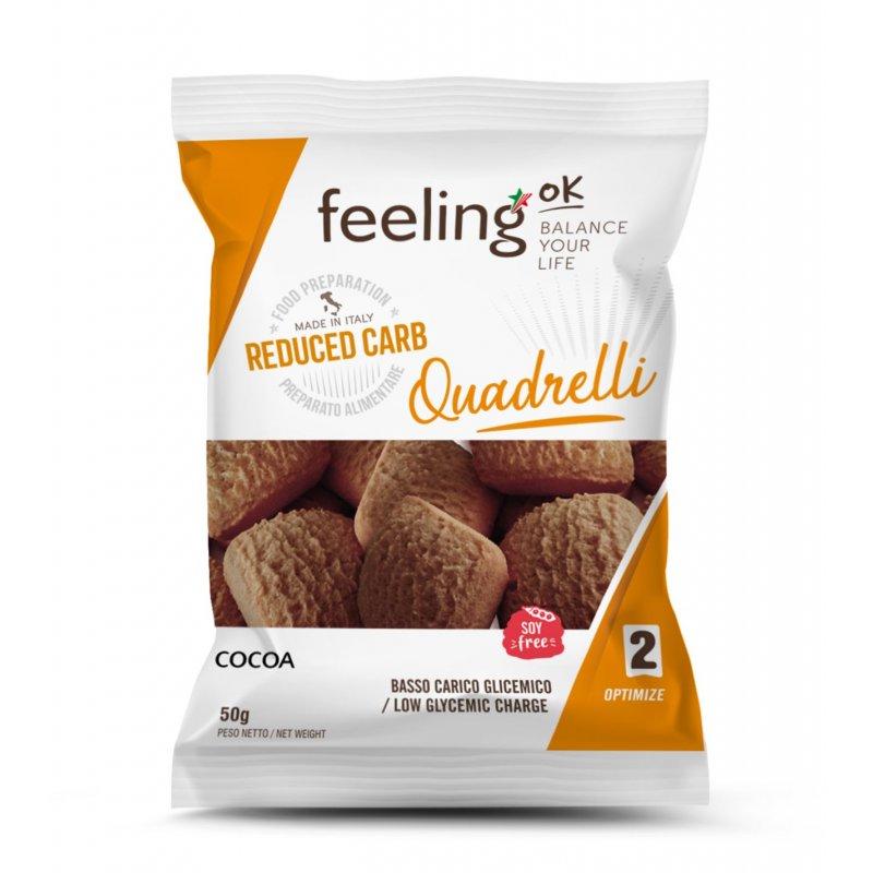 Protein Bisquit Quadrelli Optimize (30% Protein) 50g Beutel | Feeling OK