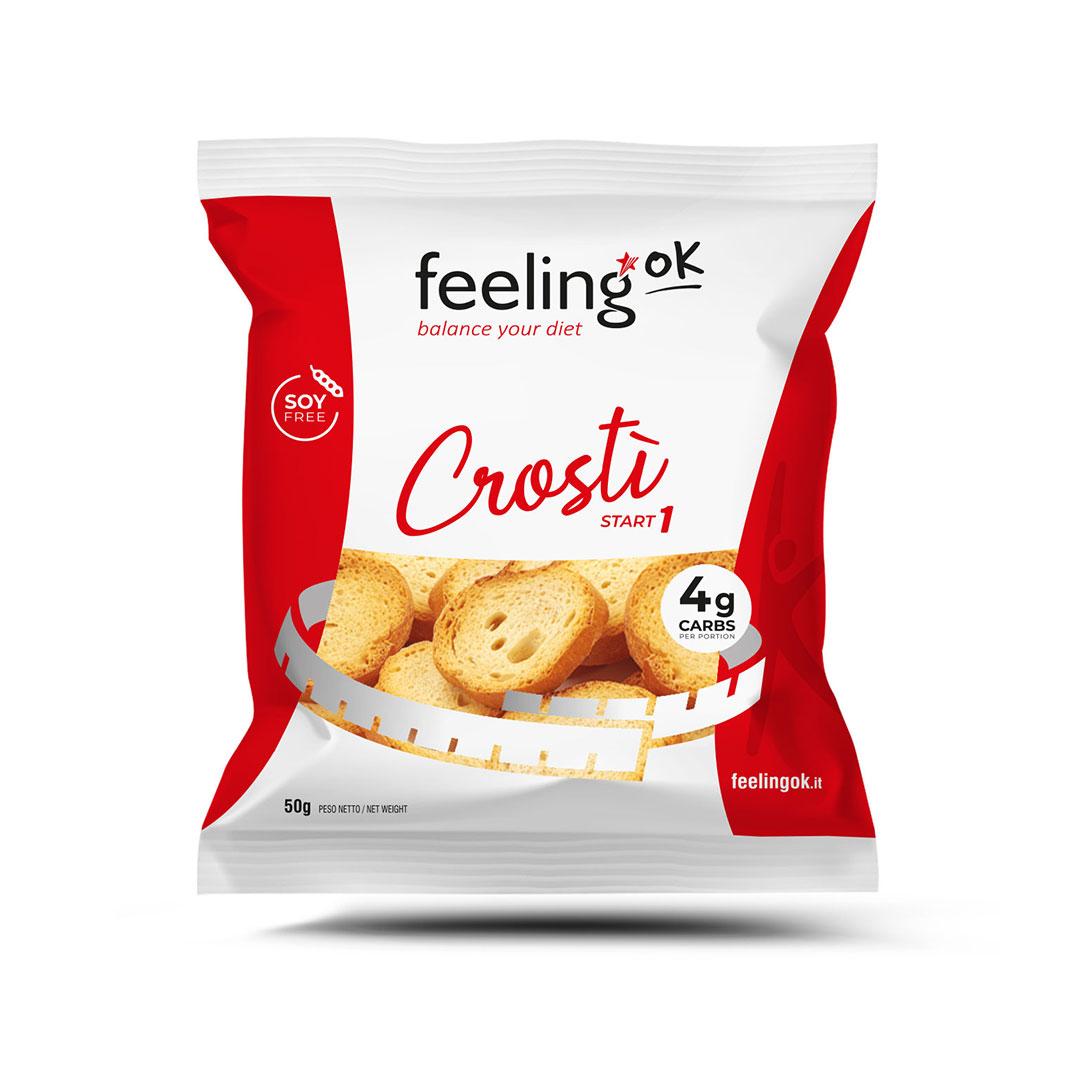 Protein Brotchips Crostino Start 1 (45% Protein) 50g Beutel | Feeling OK