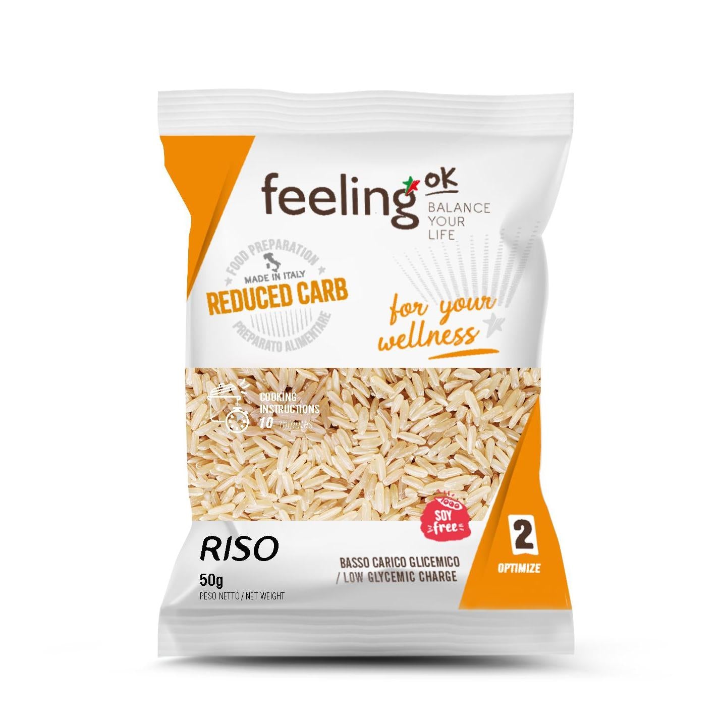 Protein Reis Riso Optimize 2 (30% Protein) 100g Beutel | Feeling OK