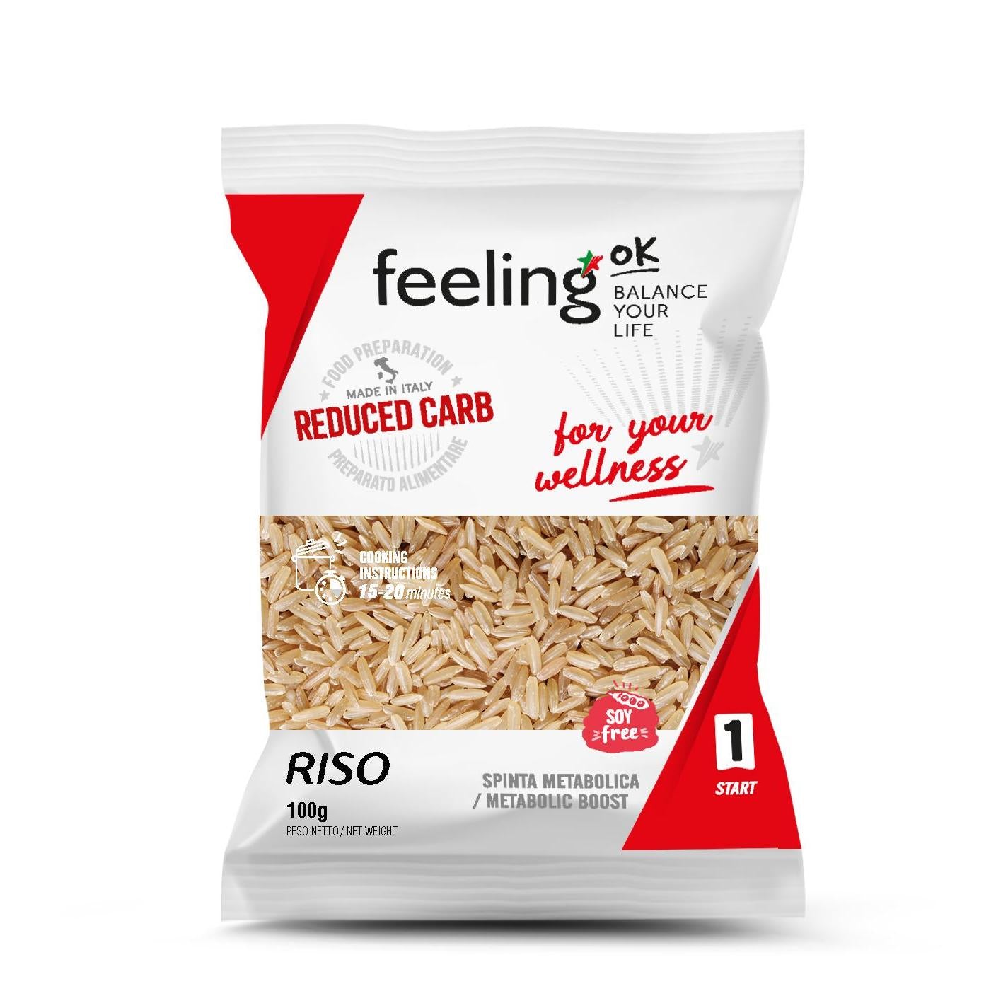 Reis Riso + Protein (36% Protein) 100g Beutel | Feeling OK