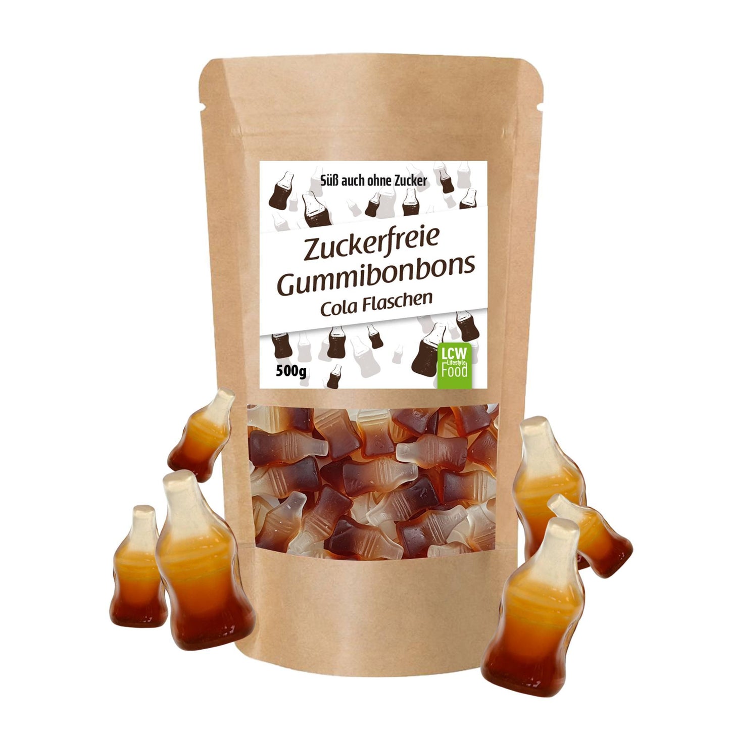 Zuckerfreie Gummibonbons 500g Beutel | LCW