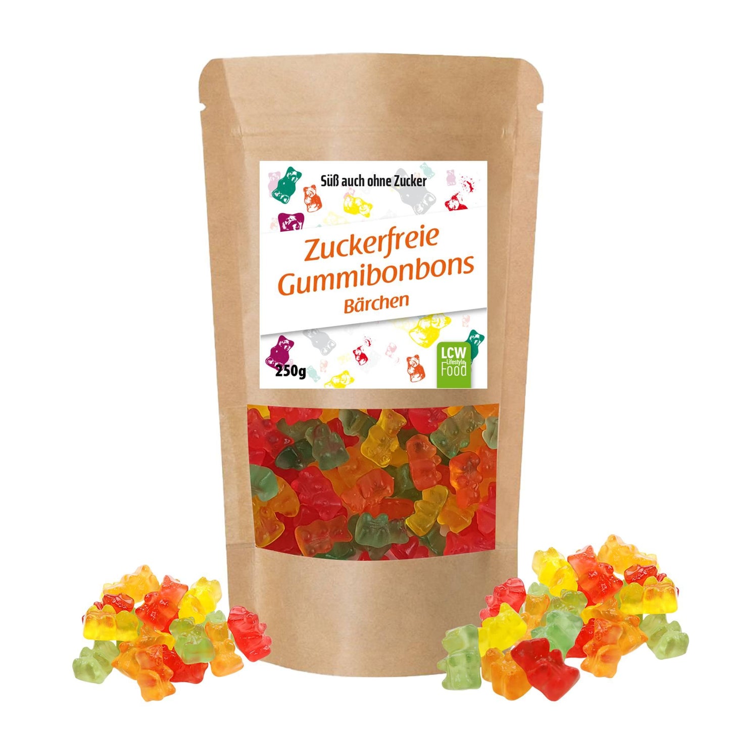 Zuckerfreie Gummibonbons 500g Beutel | LCW