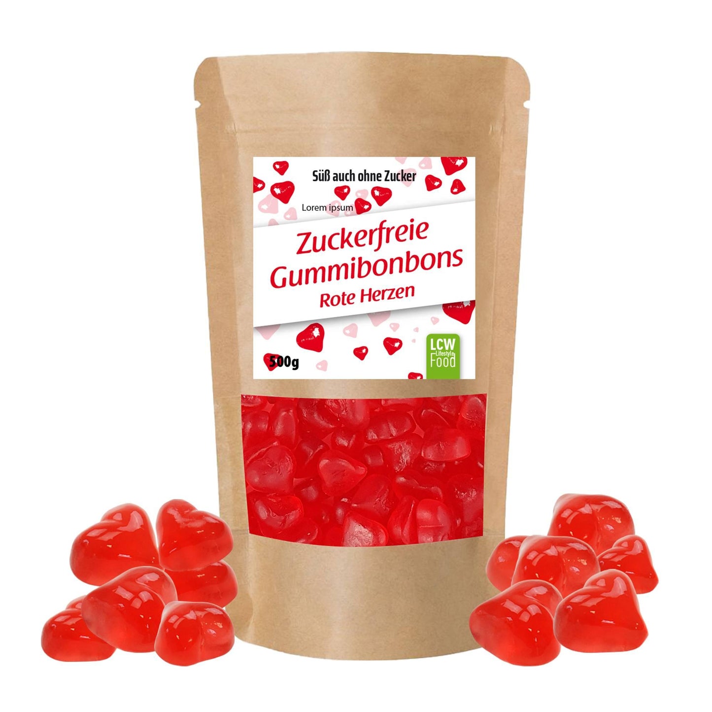 Zuckerfreie Gummibonbons 500g Beutel | LCW