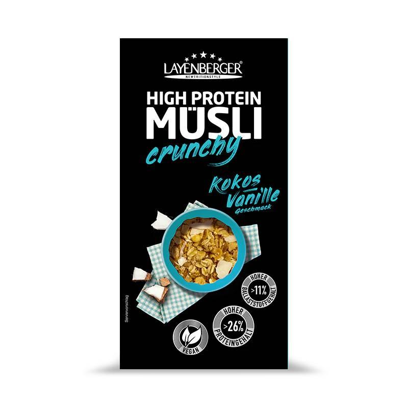 High Protein Crunchy Müsli 375g Karton | Layenberger