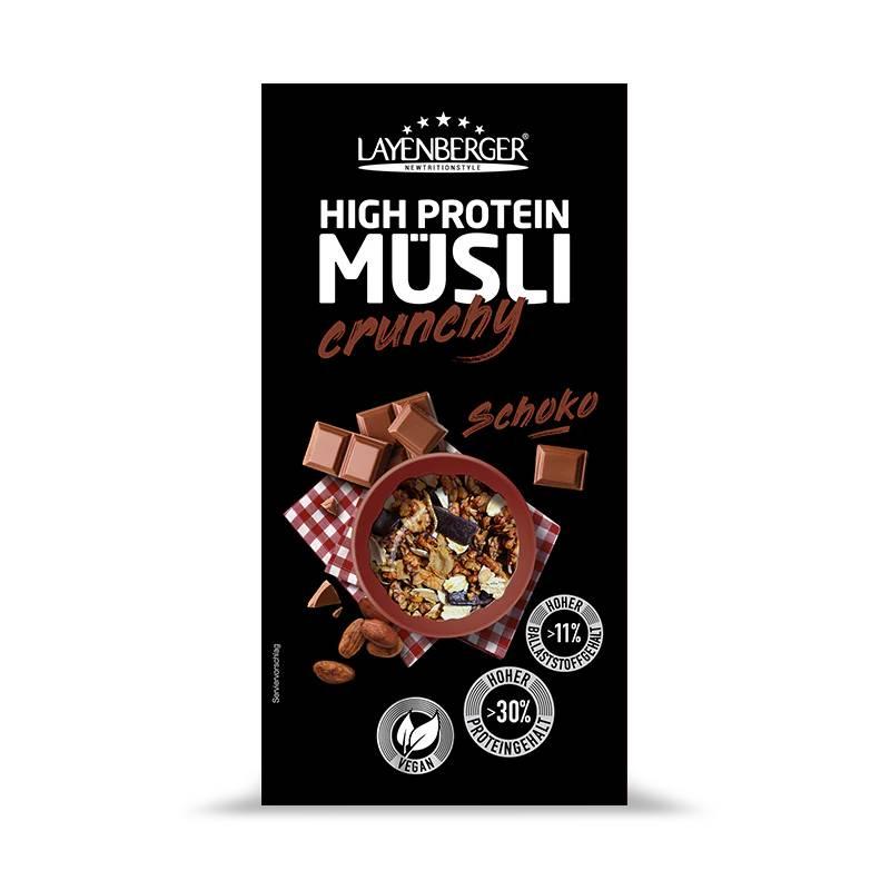 High Protein Crunchy Müsli 375g Karton | Layenberger