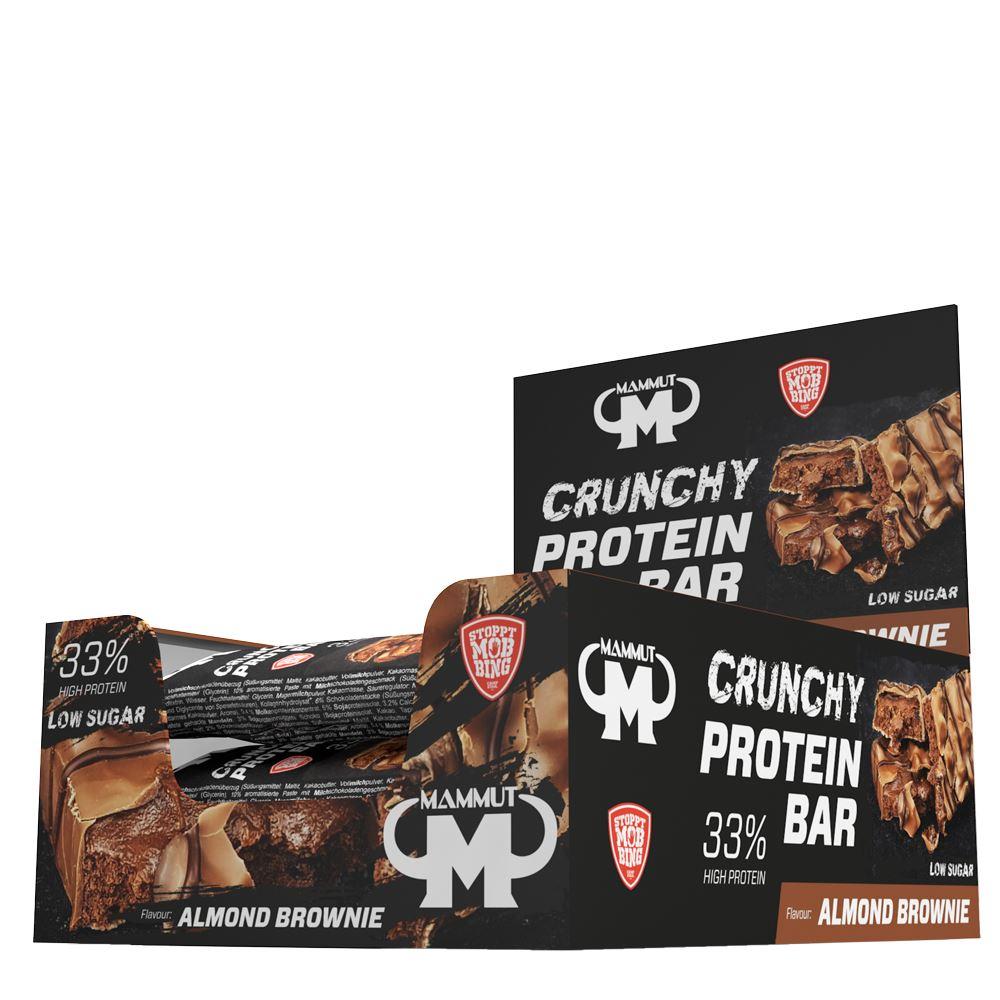 Crunchy Protein Bar 12 x 45g Riegel | Mammut