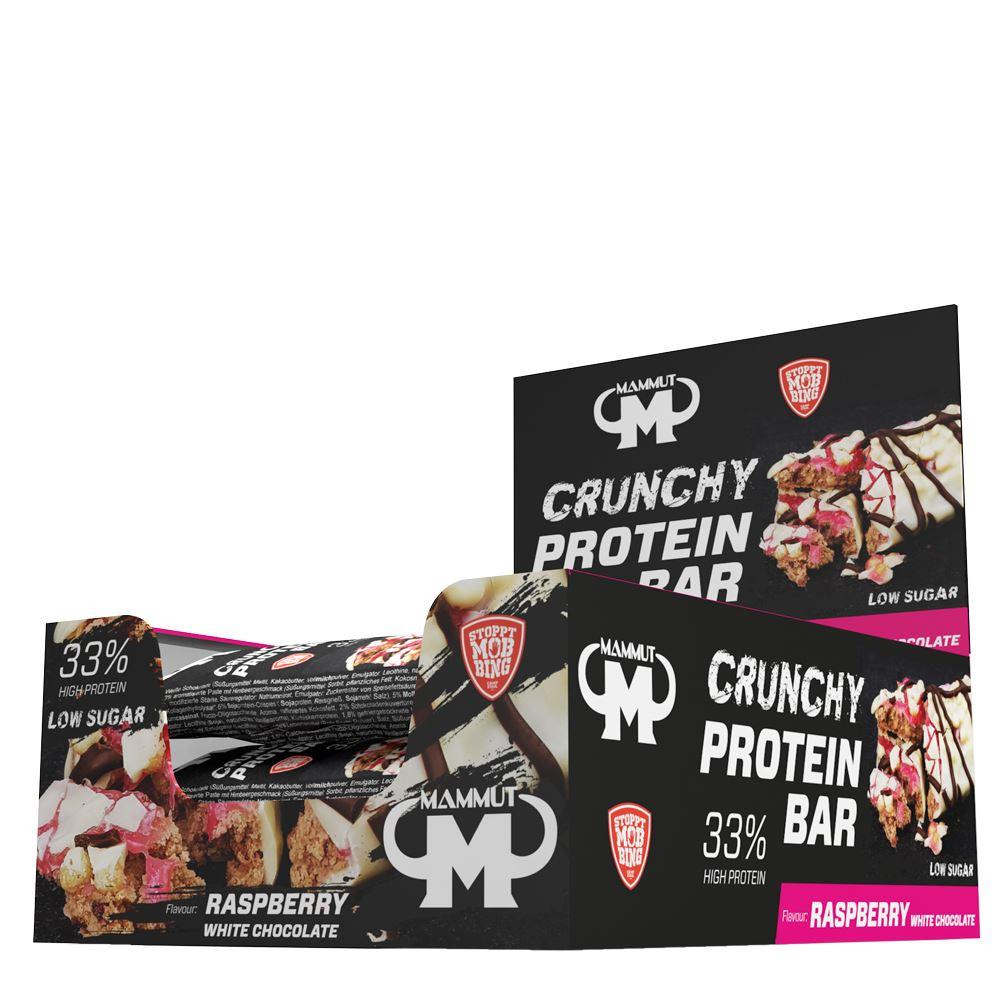 Crunchy Protein Bar 12 x 45g Riegel | Mammut