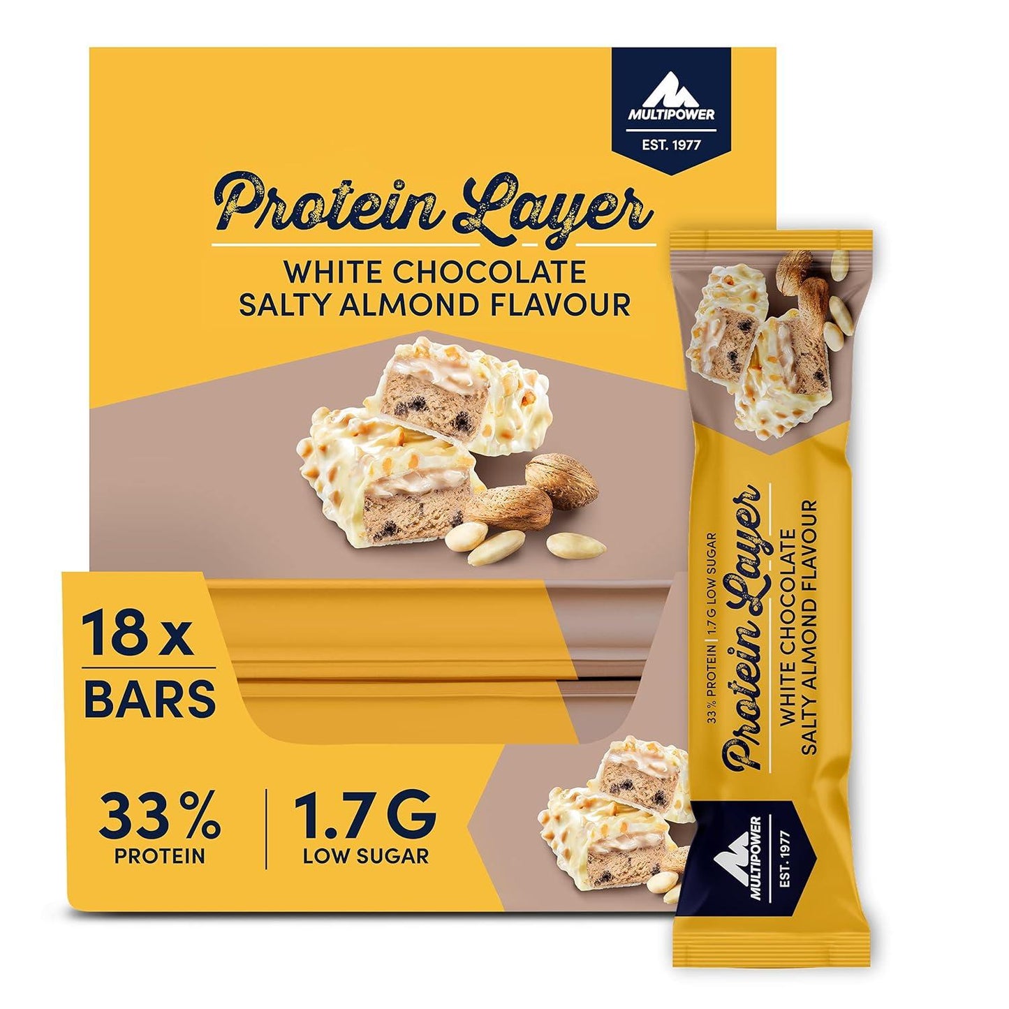 Protein Layer 18 x 50g Riegel | Multipower