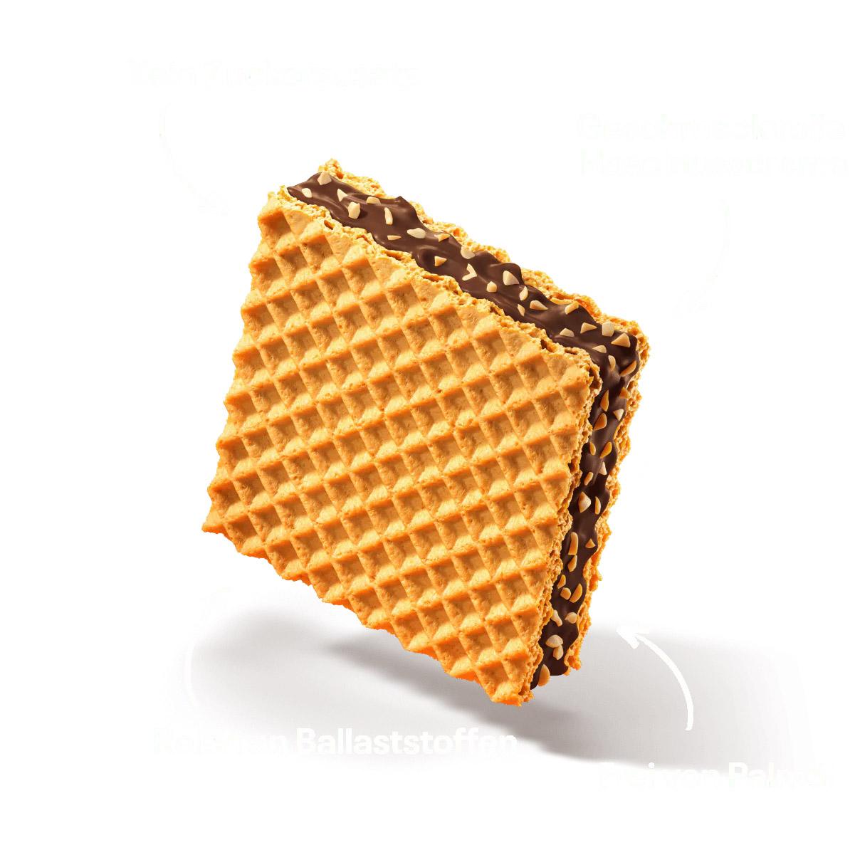 Haselnusswaffel ohne Zuckerzusatz 24 x 21g | Neoh