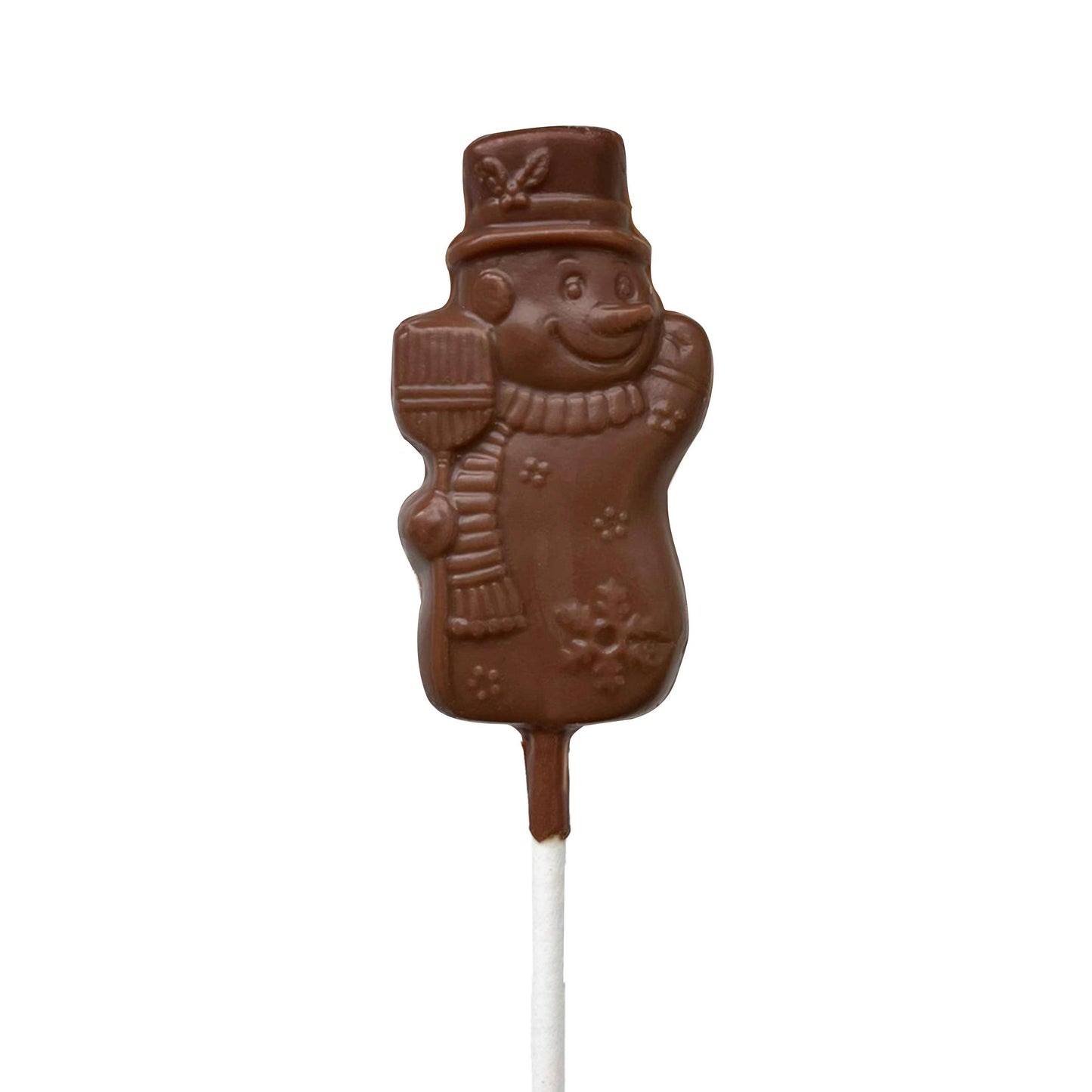 Schokoladenschneemann am Stiel mit Erythrit und Stevia 10g | No Sugar Sugar