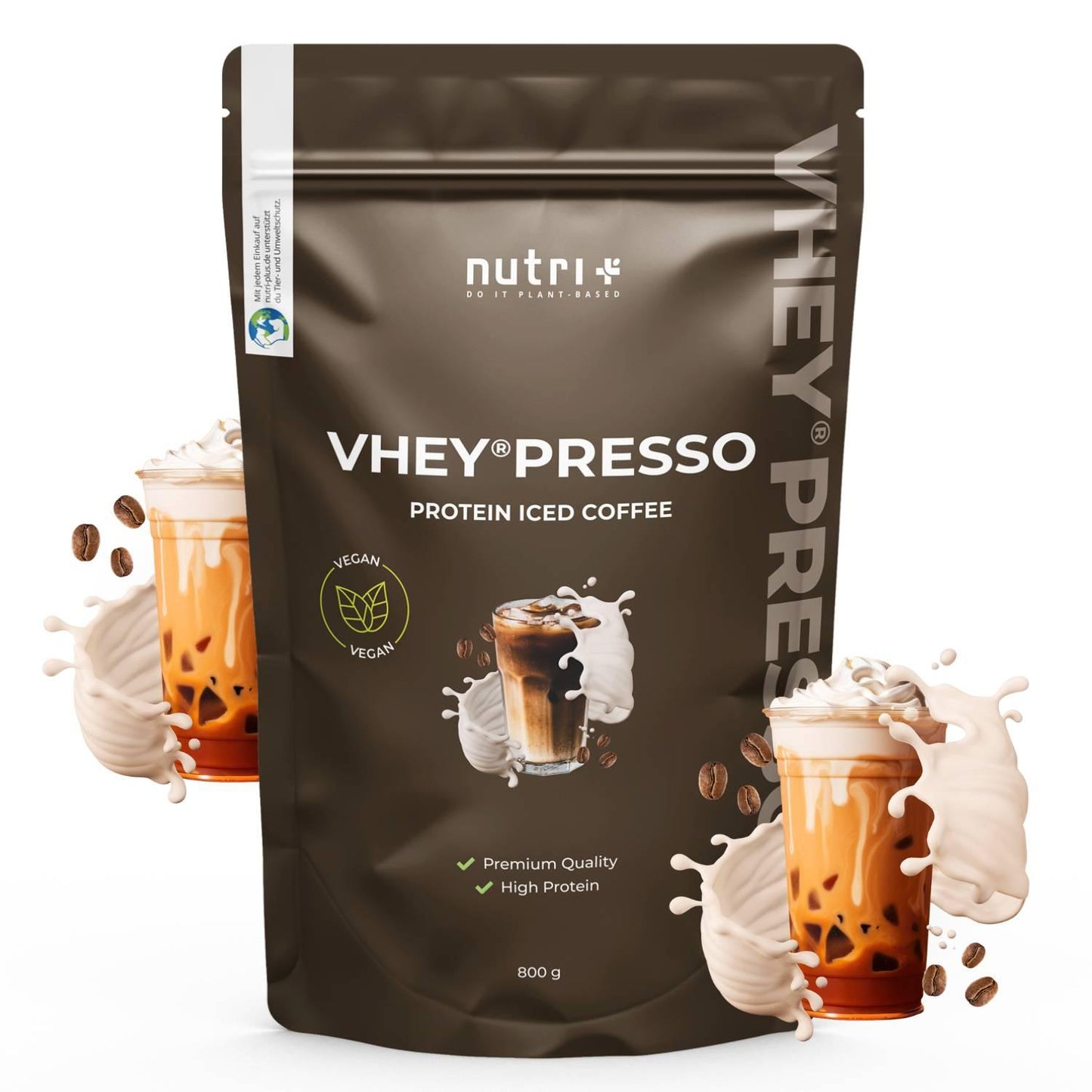 VHEY presso - Protein Iced Coffee 800g Beutel | Nutri-Plus