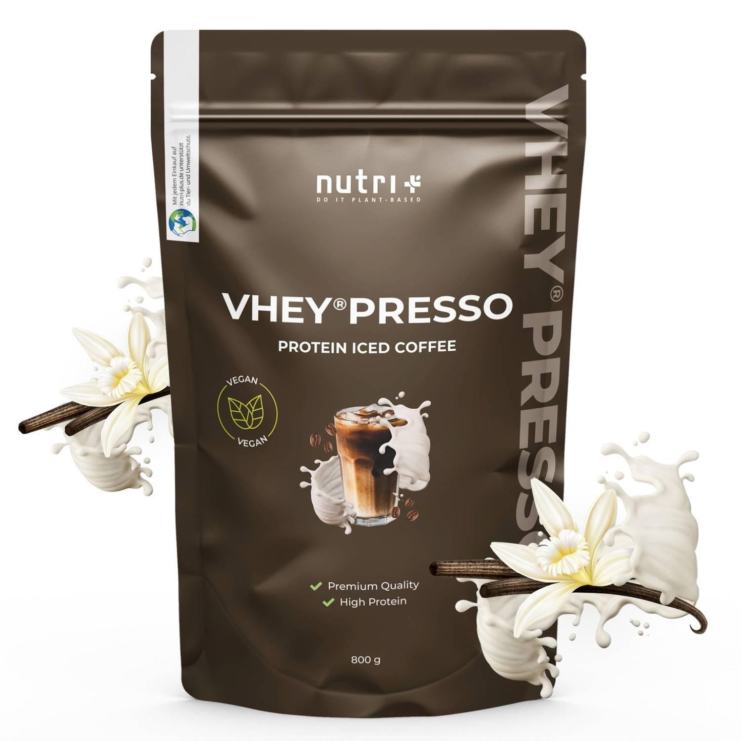 VHEY presso - Protein Iced Coffee 800g Beutel | Nutri-Plus