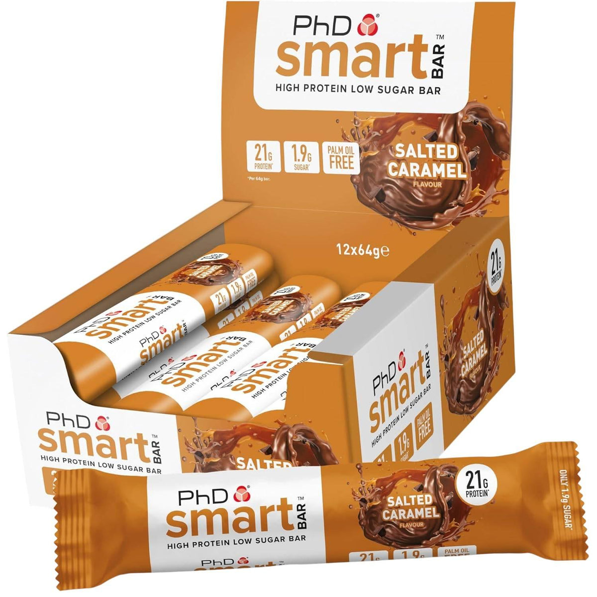 Smart Protein Bar 12 x 64g Riegel | PhD
