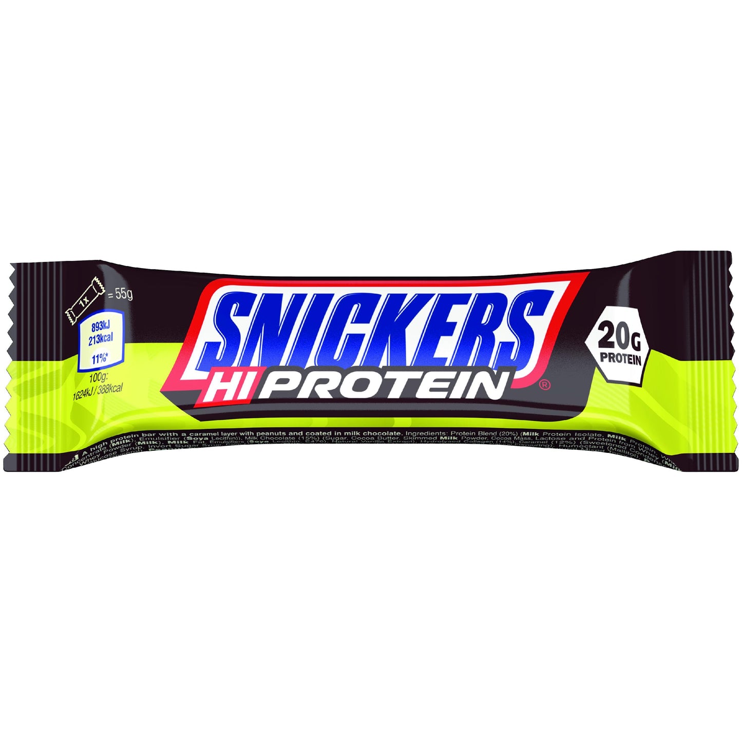 Hi Protein Bar 1 x 55g Riegel Classic | Snickers