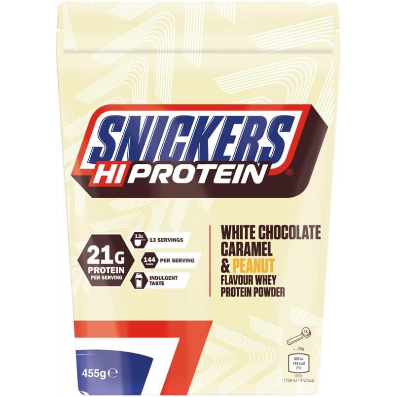 Hi Protein Pulver 455g Beutel White | Snickers