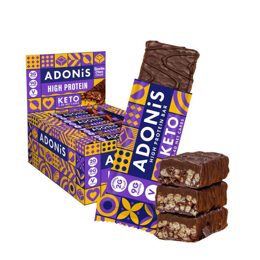 Keto High Protein Bar 16 x 45g Riegel | Adonis