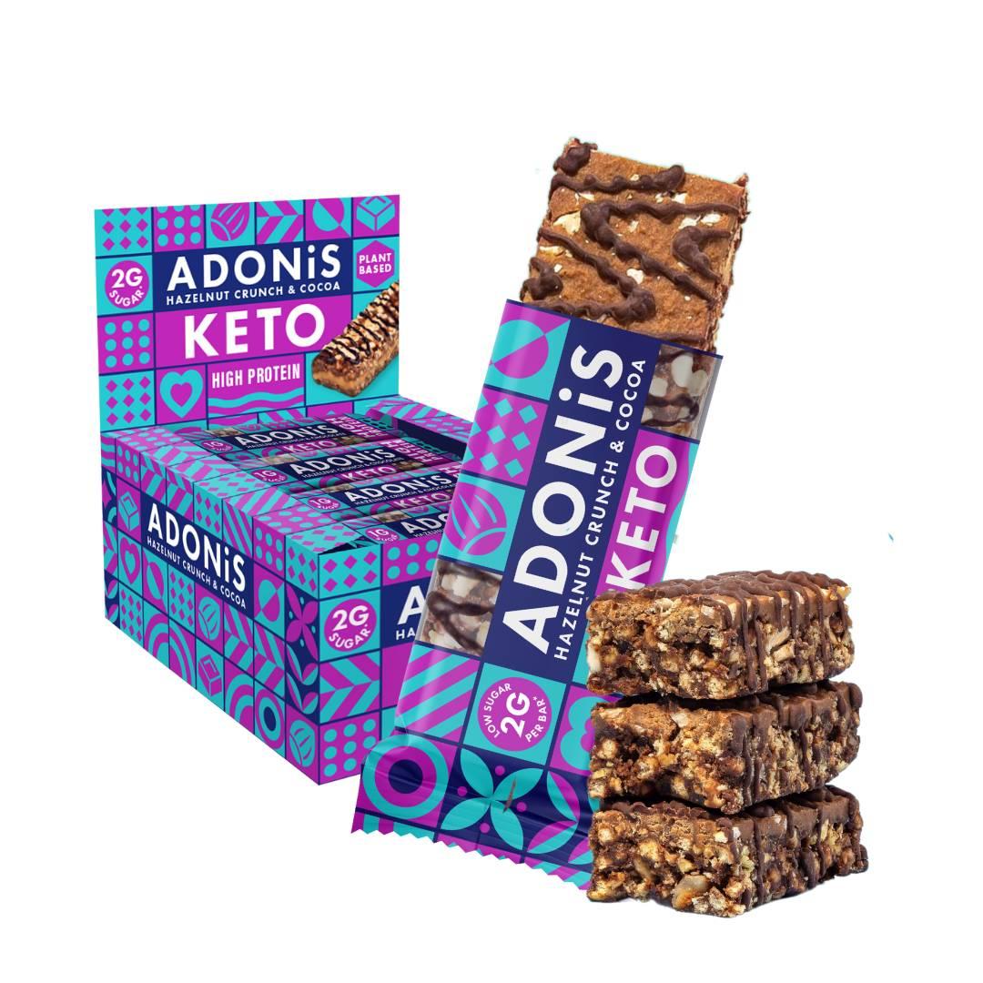 Keto High Protein Bar 16 x 45g Riegel | Adonis