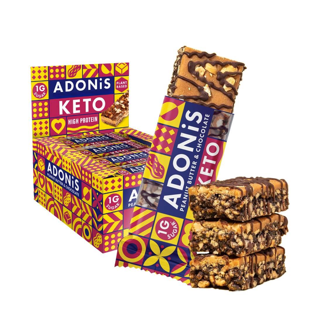 Keto High Protein Bar 16 x 45g Riegel | Adonis