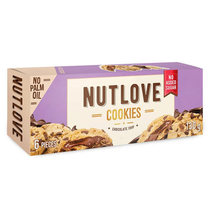 Nutlove Cookies ohne Zuckerzusatz mit Füllung 130g Packung | All Nutrition