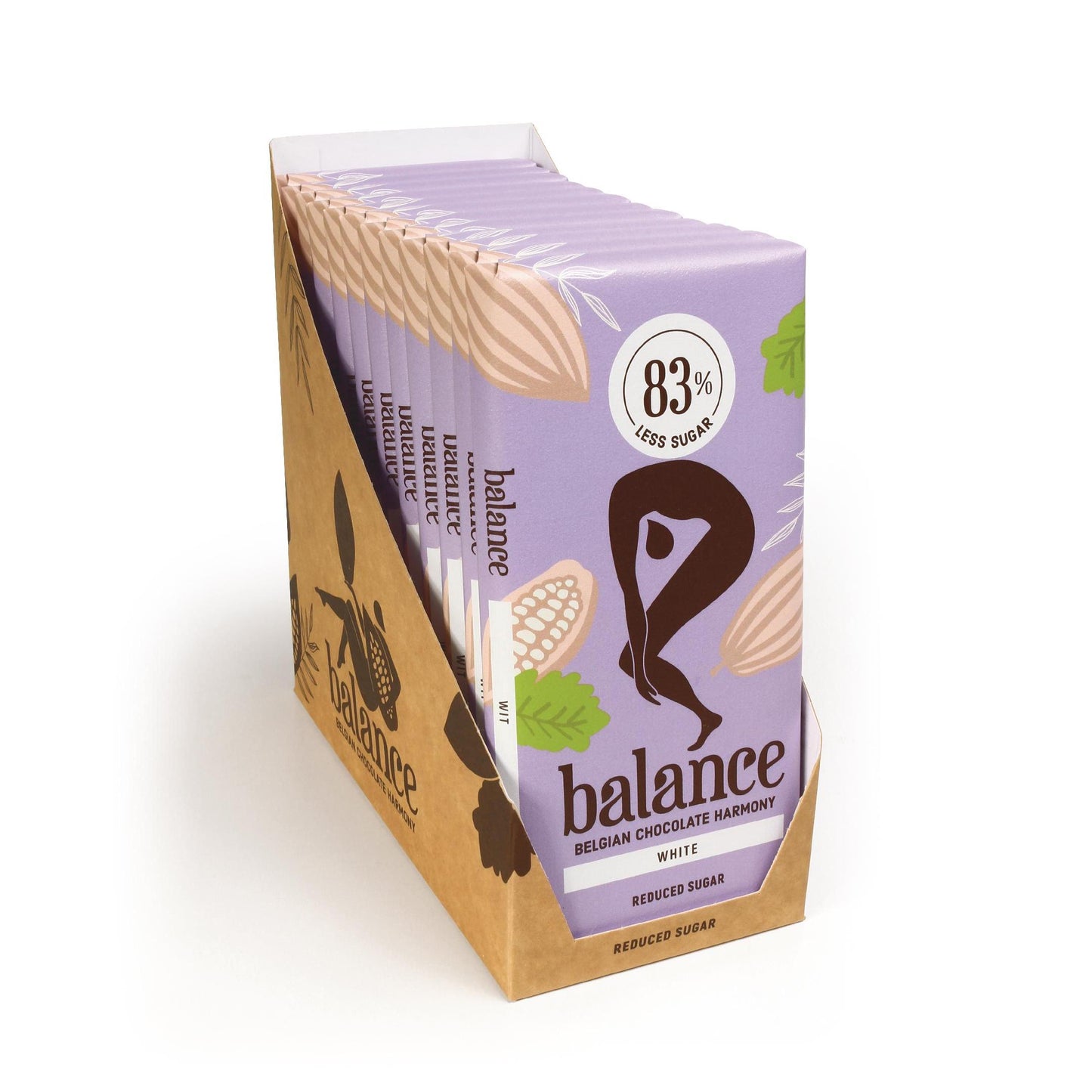 Belgische Schokolade mit 78% - 99% weniger Zucker 12 x 100g Tafel | Balance