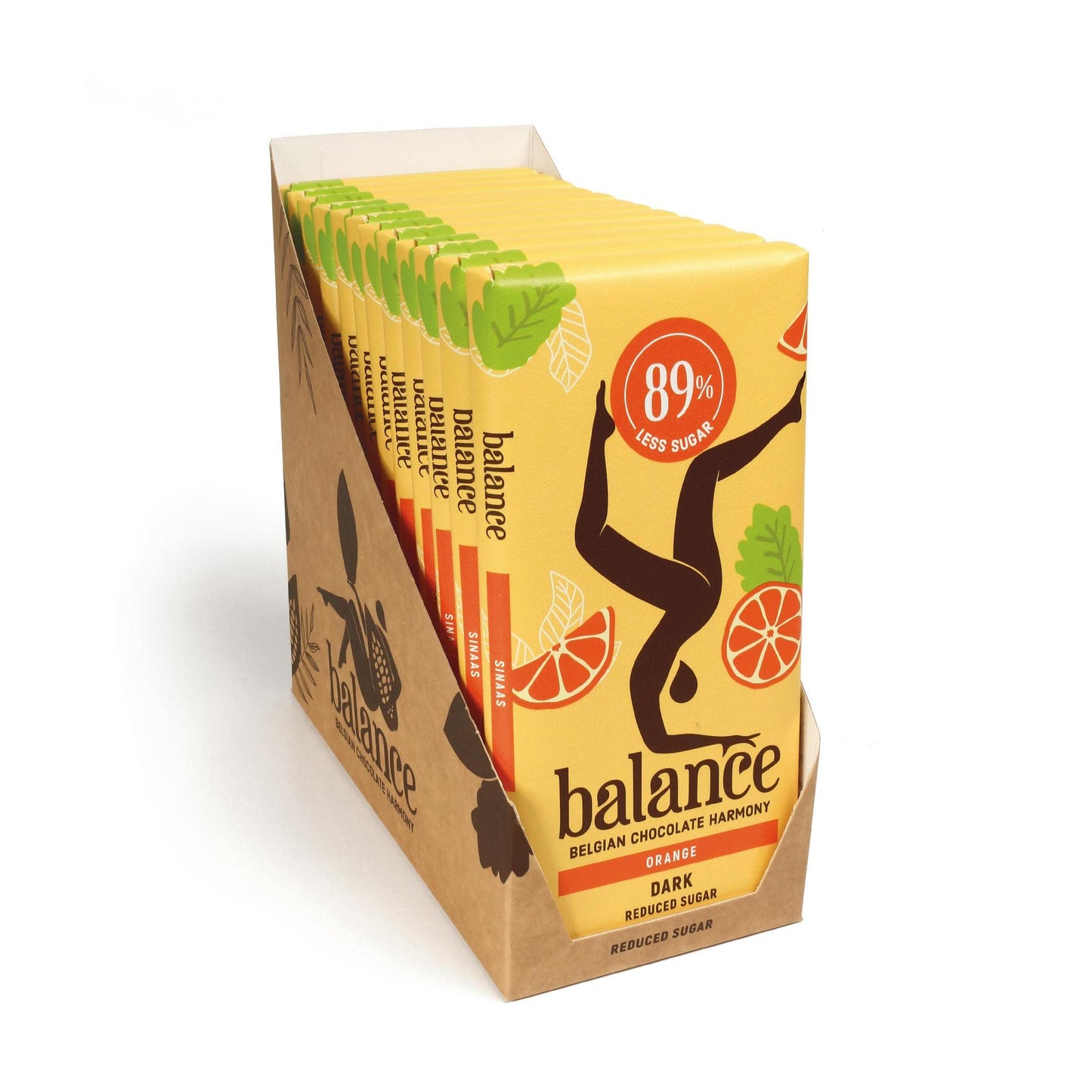 Belgische Schokolade mit 78% - 99% weniger Zucker 12 x 100g Tafel | Balance