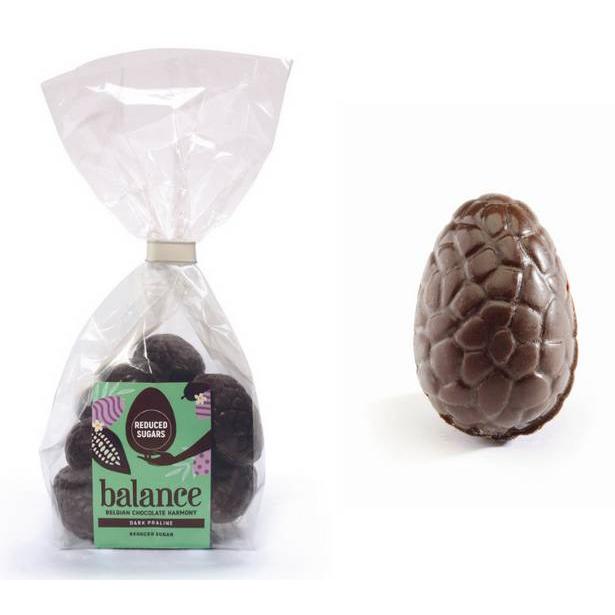 Zuckerreduzierte Schokoladen-Ostereier 150g Beutel | Balance