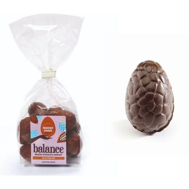 Zuckerreduzierte Schokoladen-Ostereier 150g Beutel | Balance