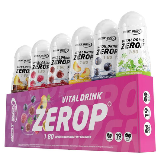 Vital Drink ZEROP 6 x 48ml Flasche | Best Body Nutrition