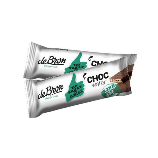 Zuckerarme Schokoladen Waffeln (Choc Wafer) 34g Riegel | De Bron