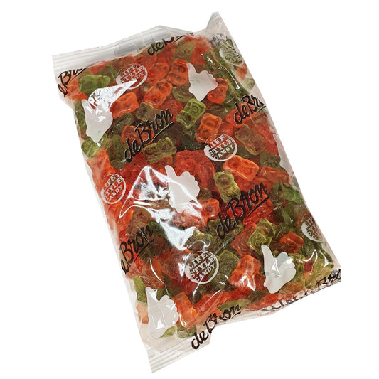 Zuckerfreie Fruchtgummi Bärchen (Jelly Bears) Bigpack 1kg Beutel | De Bron