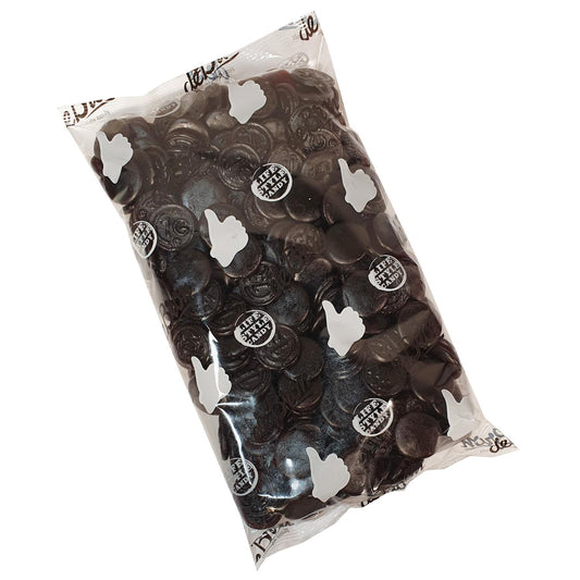 Zuckerfreie Lakritz Taler (Liquorice Coins) Bigpack 1kg Beutel | De Bron