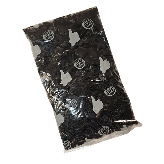 Zuckerfreie salzige Lakritzblätter Bigpack 1kg Beutel | De Bron