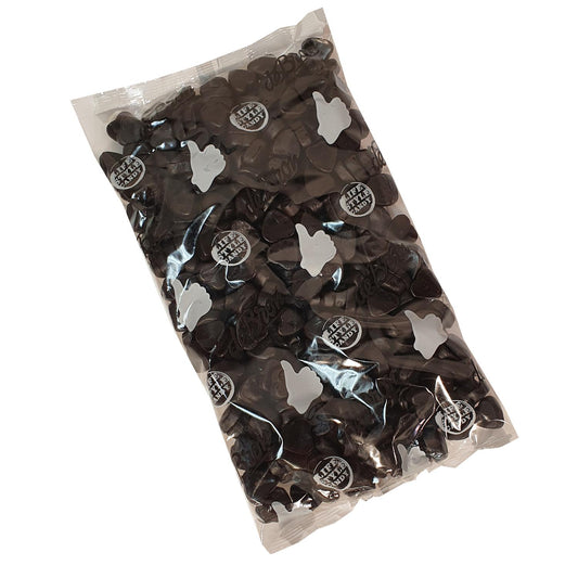 Zuckerfreie salzige Lakritzherzen Bigpack 1kg Beutel | De Bron