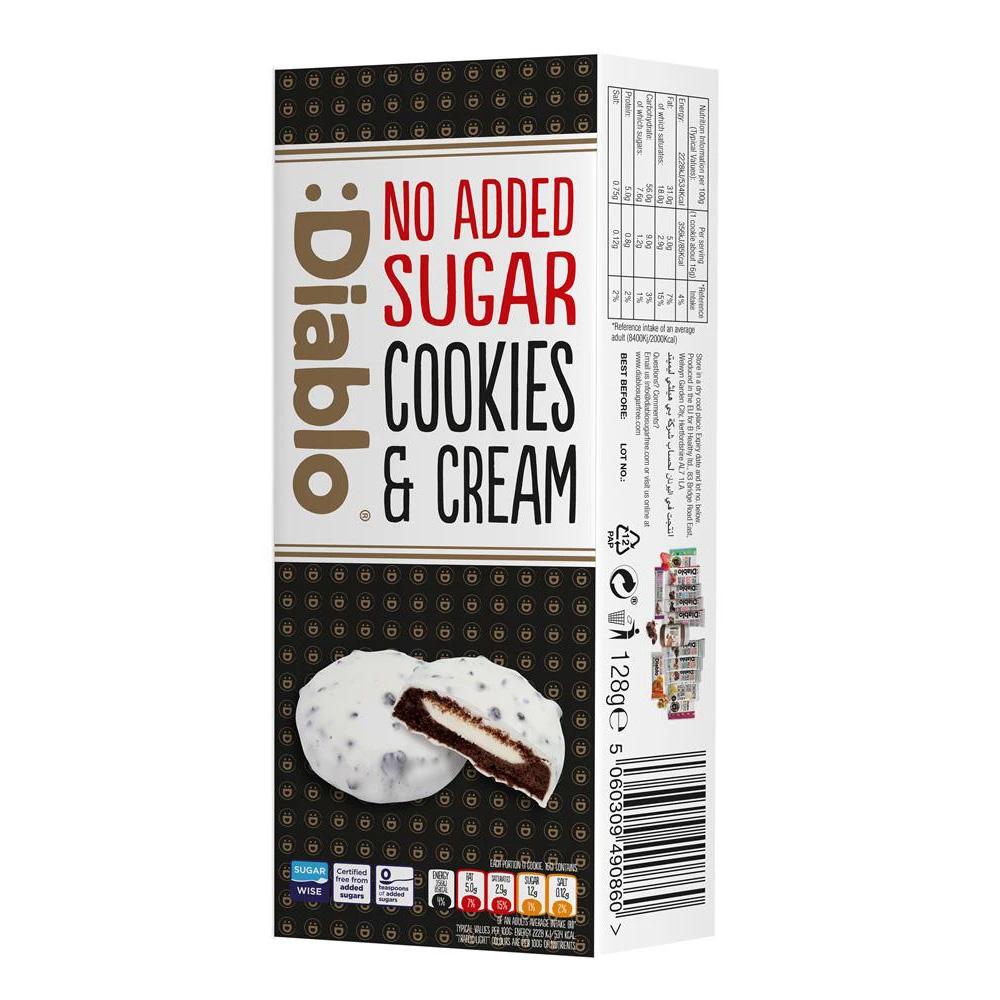 Gefüllte Cookies ohne Zuckerzusatz 128g | Diablo