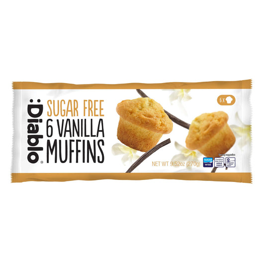 Muffins zuckerfrei 6 x 45g = 270g Packung | Diablo