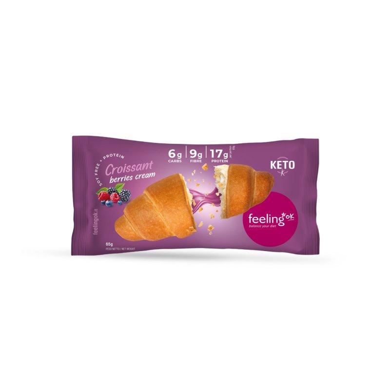 Croissant + Protein mit Füllung (26% Protein) 65g | Feeling OK