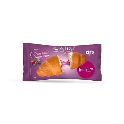 Croissant + Protein mit Füllung (26% Protein) 65g | Feeling OK